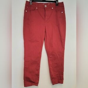 Seven Jean, Size 10, Booty Shaper Dark Red Skinny Jeans